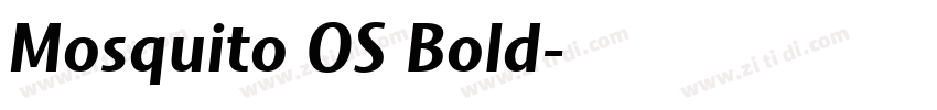 Mosquito OS Bold字体转换